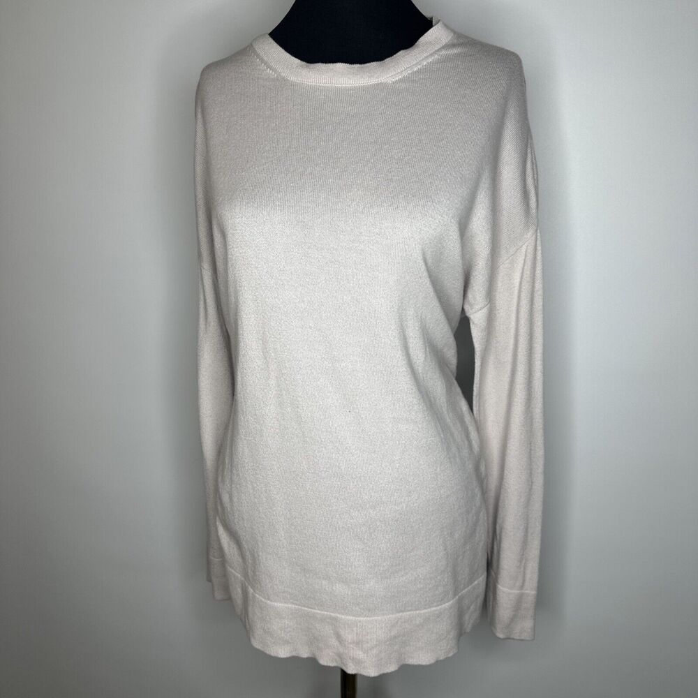 Eileen Fisher Women's XXS Blush Pink Pullover Crewneck Sweatshirt Organic